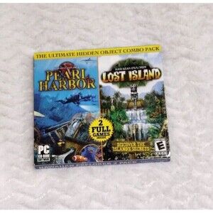 2pk PC DVD-Rom Hidden Object Game Hawaiian Explorer Pearl Harbor Lost Island SEE